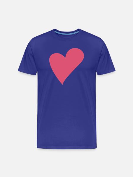 Cœurs d’amour - T-shirt bio Premium Homme - bleu roi