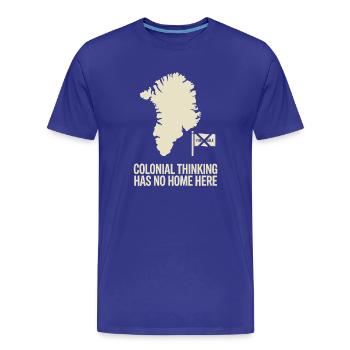 Grönland Antikolonialprotest Arktische Souveränität - Männer Premium Bio T-Shirt - Königsblau - Vorne - Damien (186cm)
