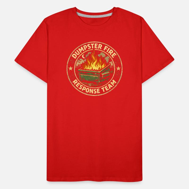 Garbage can fire response team Lustiger Müllgarbinnbra Men's Premium Organic T-Shirt