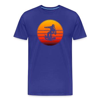Klares Snowboard Motiv für jeden Tag - Männer Premium Bio T-Shirt - Königsblau - Vorne - Damien (186cm)