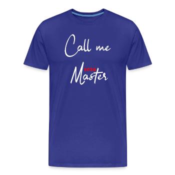 Master Abschluss Promotion Sponsion 2026 - Männer Premium Bio T-Shirt - Königsblau - Vorne - Damien (186cm)