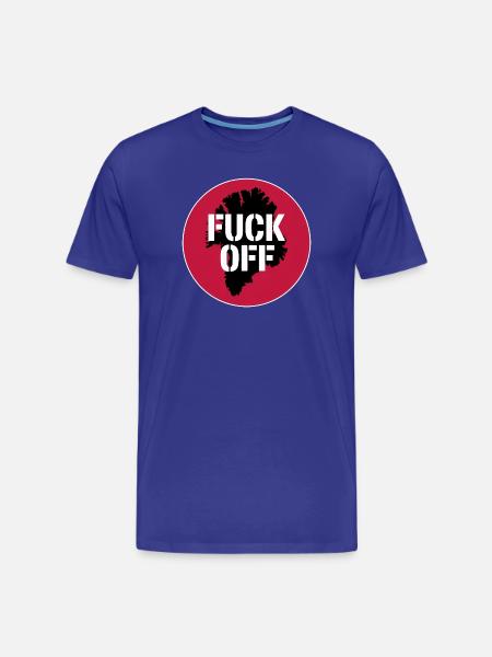 Fuck Off! - Greenland / Grønland  - Men's Premium Organic T-Shirt - royal blue