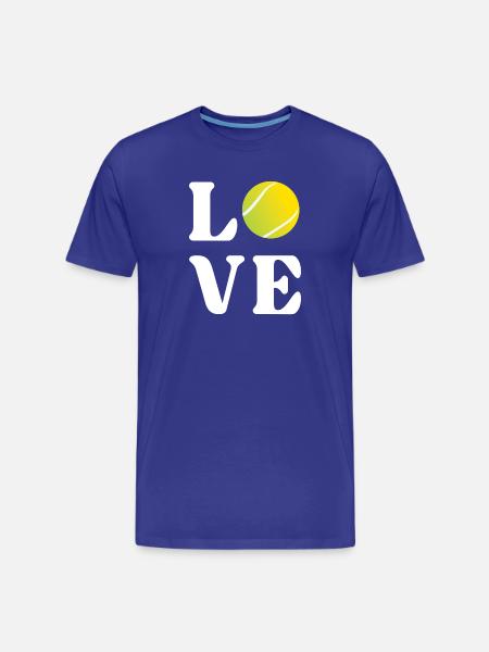 Tennis-Liebhaber - Männer Premium Bio T-Shirt - Königsblau