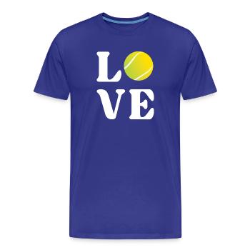 Tennisliebhaber - Männer Premium Bio T-Shirt - Königsblau - Vorne - Damien (186cm)