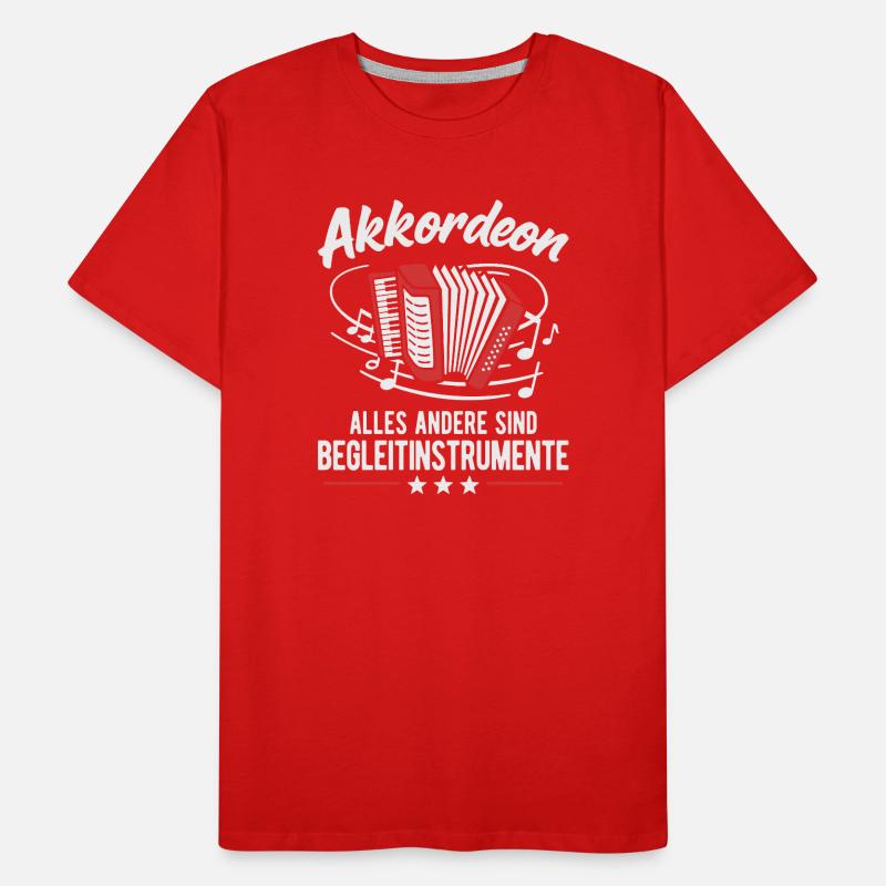 Accordéon Instruments d’accompagnement T-shirt bio Premium Homme