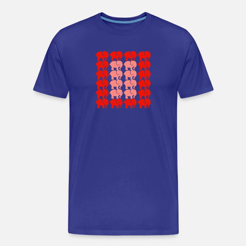 ELEFANT - Männer Premium Bio T-Shirt - Königsblau