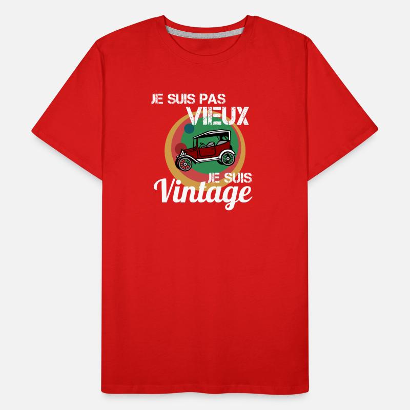 Ich bin kein altes Oldtimer-Auto Männer Premium Bio T-Shirt