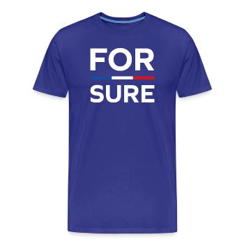 macron Ganz sicher - Männer Premium Bio T-Shirt - Königsblau - Vorne - Damien (186cm)
