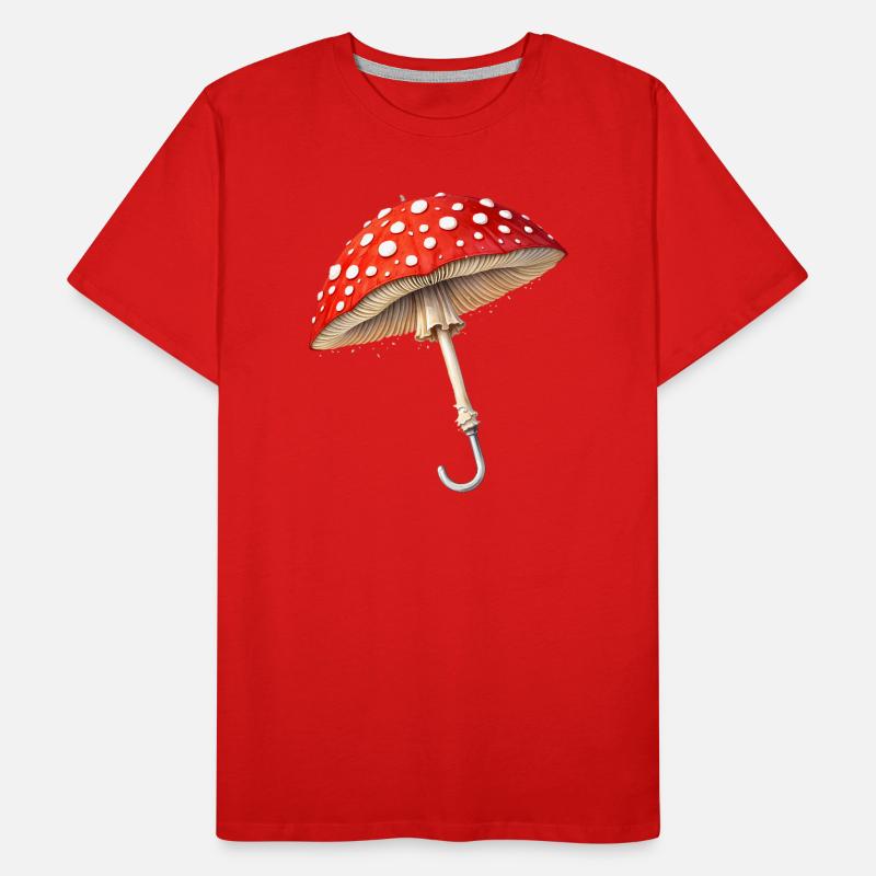 Toadstool Umbrella Fantasy Design Men's Premium Organic T-Shirt