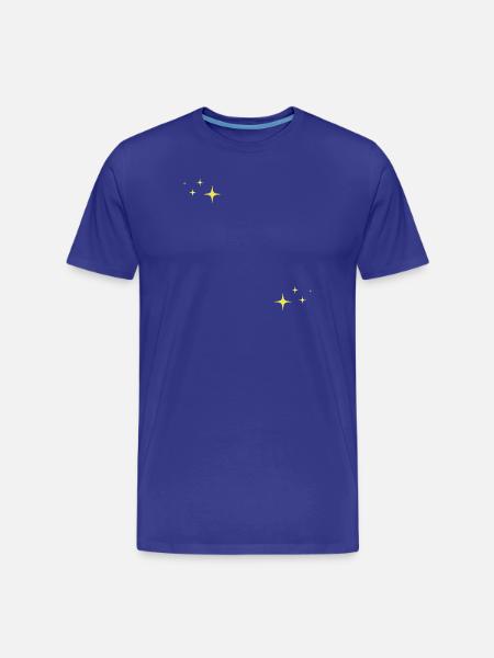Funkeln Glitzer Sterne - Männer Premium Bio T-Shirt - Königsblau