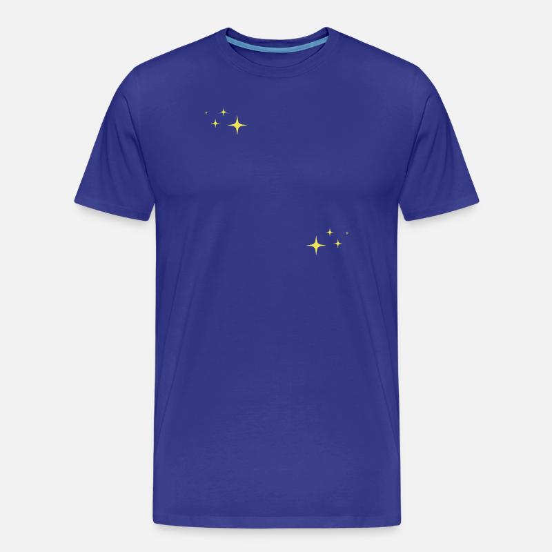 Funkeln Glitzer Sterne - Männer Premium Bio T-Shirt - Königsblau