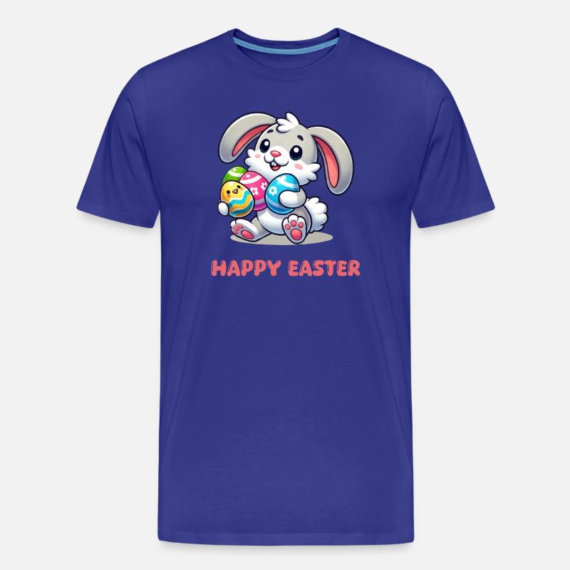 Bunny Easter Bunny Comic - Men's Premium Organic T-Shirt - royal blue
