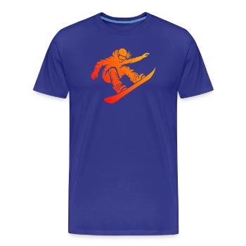 Snowboard Love to Dress Up for Women - Men's Premium Organic T-Shirt - royal blue - Front - Damien (186cm)