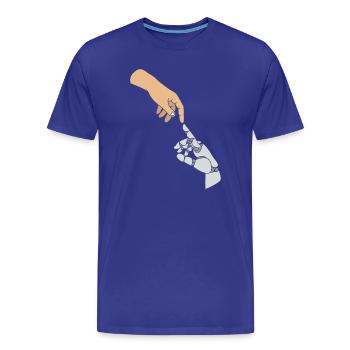 GPT Künstliche Intelligenz - Männer Premium Bio T-Shirt - Königsblau - Vorne - Damien (186cm)