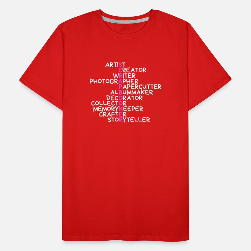 Scrapbooker Männer Premium Bio T-Shirt
