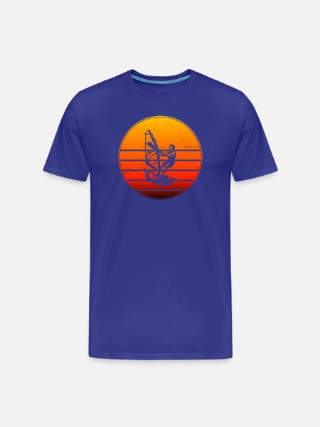 A motif just for windsurfing - Men's Premium Organic T-Shirt - royal blue