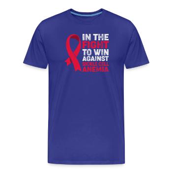 Sickle cell anemia - Men's Premium Organic T-Shirt - royal blue - Front - Damien (186cm)