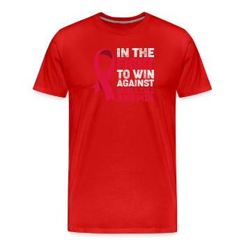 Sickle cell anemia - Men's Premium Organic T-Shirt - red - Front - Damien (186cm)