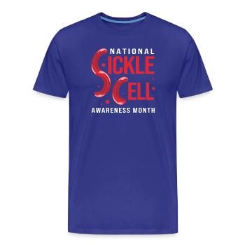 Sickle cell anemia - Men's Premium Organic T-Shirt - royal blue - Front - Damien (186cm)
