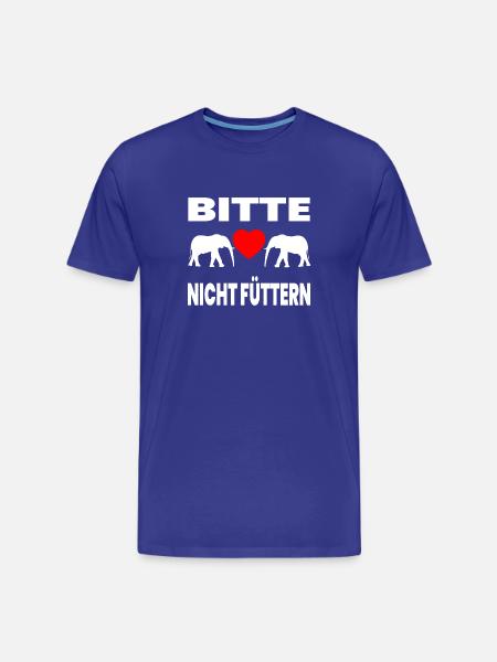Éléphants - T-shirt bio Premium Homme - bleu roi