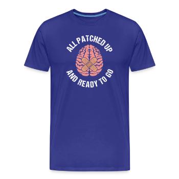 Anévrisme cérébral - T-shirt bio Premium Homme - bleu roi - Devant - Damien (186cm)
