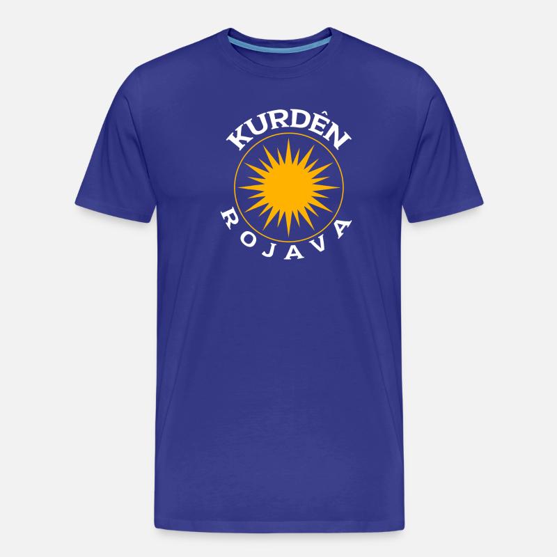 Kurden Rojava - Männer Premium Bio T-Shirt - Königsblau