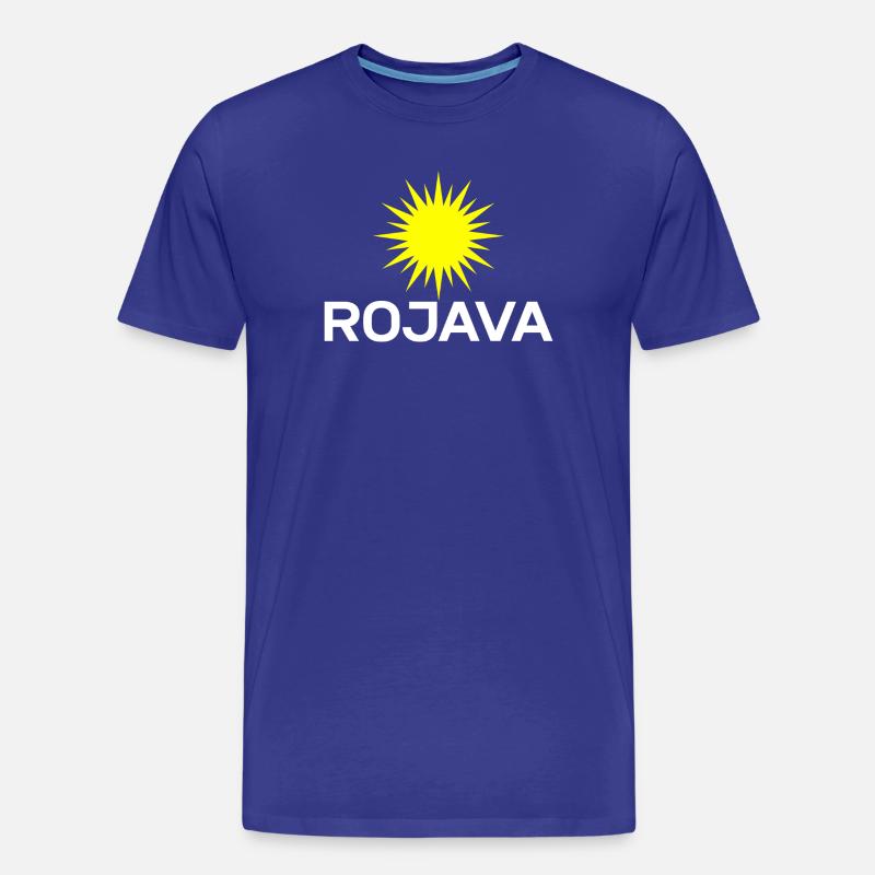 Rojava kurdistan - Männer Premium Bio T-Shirt - Königsblau