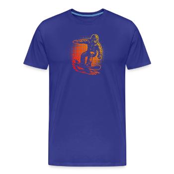 Déclaration directe sur le snowboard - T-shirt bio Premium Homme - bleu roi - Devant - Damien (186cm)