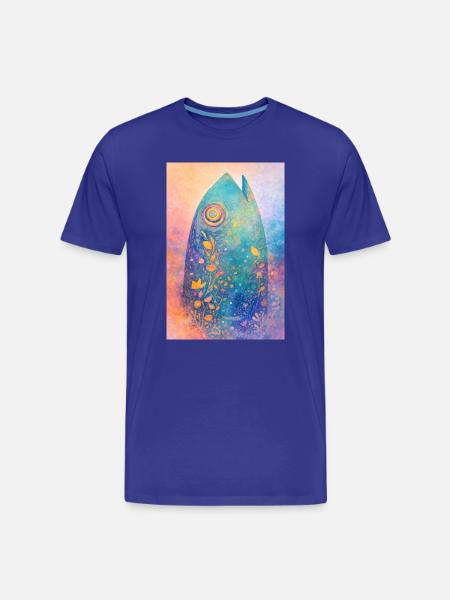 Ozeantraum – Surfbrett-Geistkunst - Männer Premium Bio T-Shirt - Königsblau