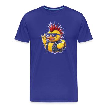 Punkente mit Spike-Sonnenbrille - Männer Premium Bio T-Shirt - Königsblau - Vorne - Damien (186cm)