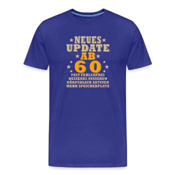 New Update from 60 – Optimized Visuals - Men's Premium Organic T-Shirt - royal blue - Front - Damien (186cm)