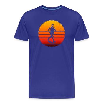 Motif emblématique de la course - T-shirt bio Premium Homme - bleu roi - Devant - Damien (186cm)