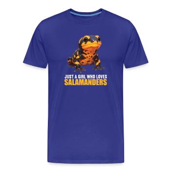 Salamandre de feu Salamandre - T-shirt bio Premium Homme - bleu roi - Devant - Damien (186cm)