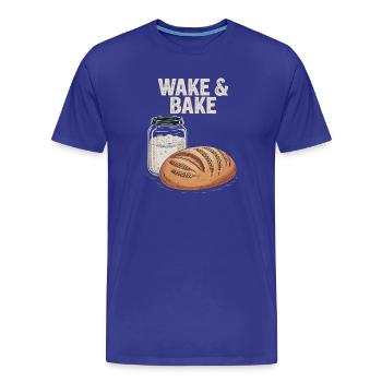 Sauerteig-Aufwachen und Backen - Männer Premium Bio T-Shirt - Königsblau - Vorne - Damien (186cm)