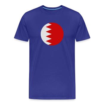 Drapeau rond de Bahreïn - T-shirt bio Premium Homme - bleu roi - Devant - Damien (186cm)
