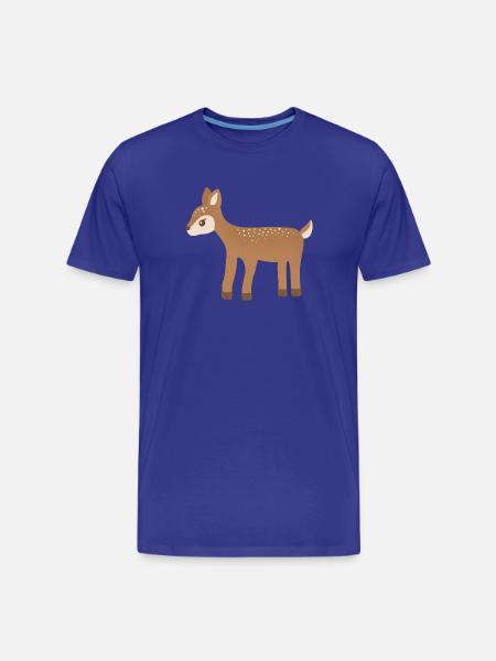 Fawn Dots Waldcharme - Männer Premium Bio T-Shirt - Königsblau