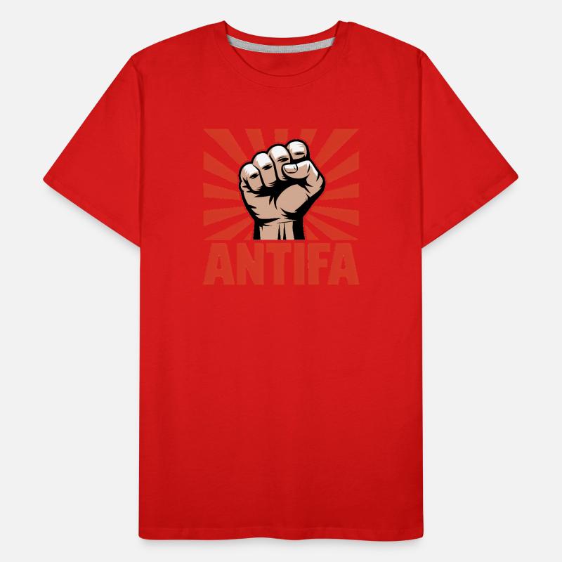 Antifa - Antifascist Merch Men's Premium Organic T-Shirt