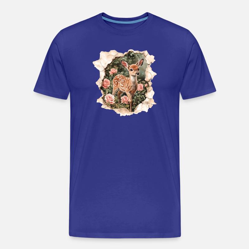 Reh Rehkitz - Männer Premium Bio T-Shirt - Königsblau