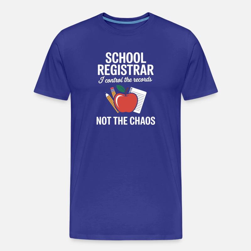 Schulsekretärin Front Office Schule Geschenk - Männer Premium Bio T-Shirt - Königsblau