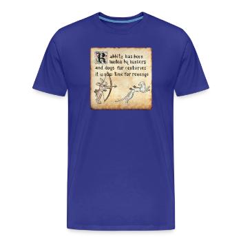 Execution - Men's Premium Organic T-Shirt - royal blue - Front - Damien (186cm)
