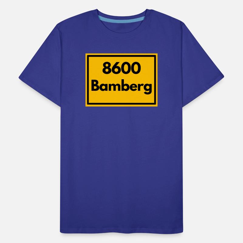OLD POSTCODE POSTCODE RETRO 8600 BAMBERG FRANKEN Men's Premium Organic T-Shirt
