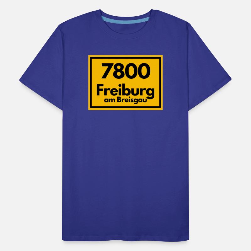 OLD POSTCODE POSTCODE RETRO 7800 FREIBURG BREISGAU Men's Premium Organic T-Shirt