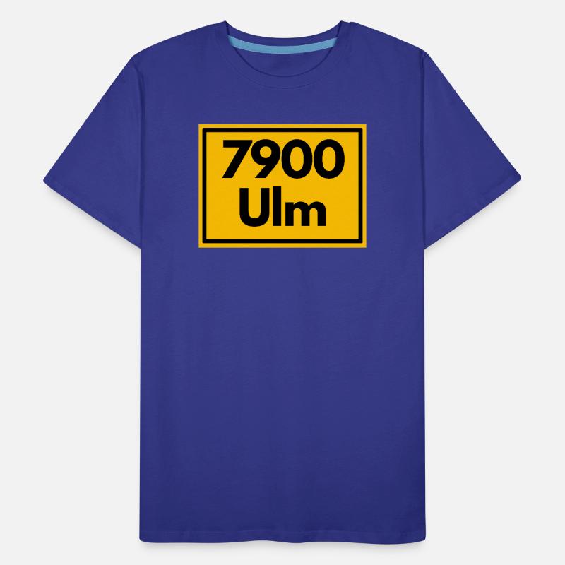 OLD POSTCODE POSTCODE RETRO 7900 ULM MÜNSTERSTADT Men's Premium Organic T-Shirt