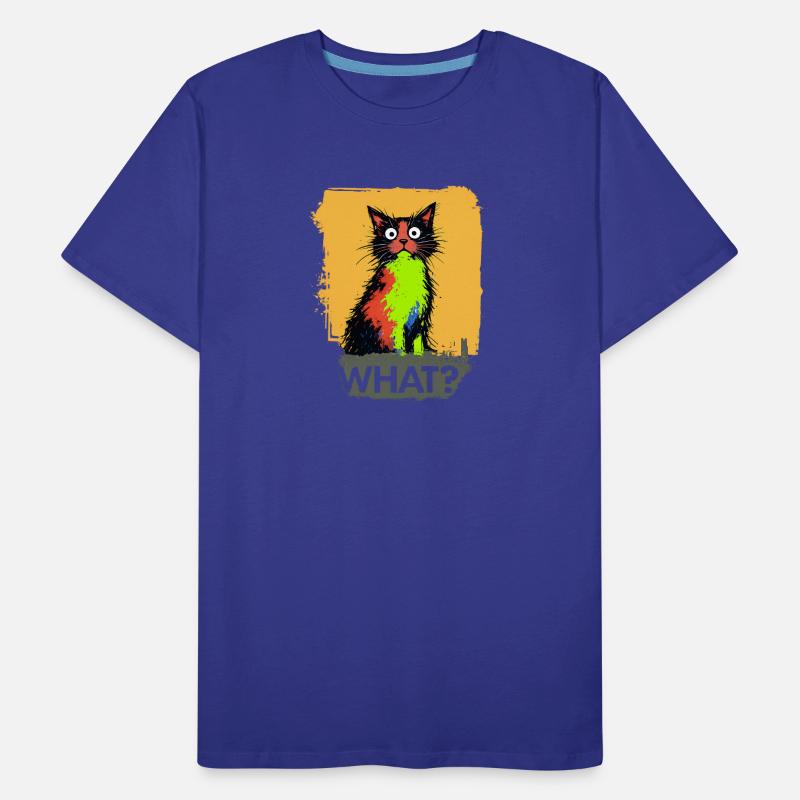 Quelle explosion de couleur de chat T-shirt bio Premium Homme
