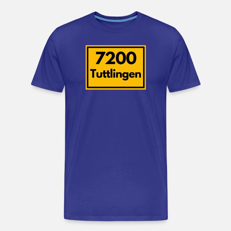 OLD POSTCODE POSTCODE RETRO 7200 TUTTLINGEN - Men's Premium Organic T-Shirt - royal blue