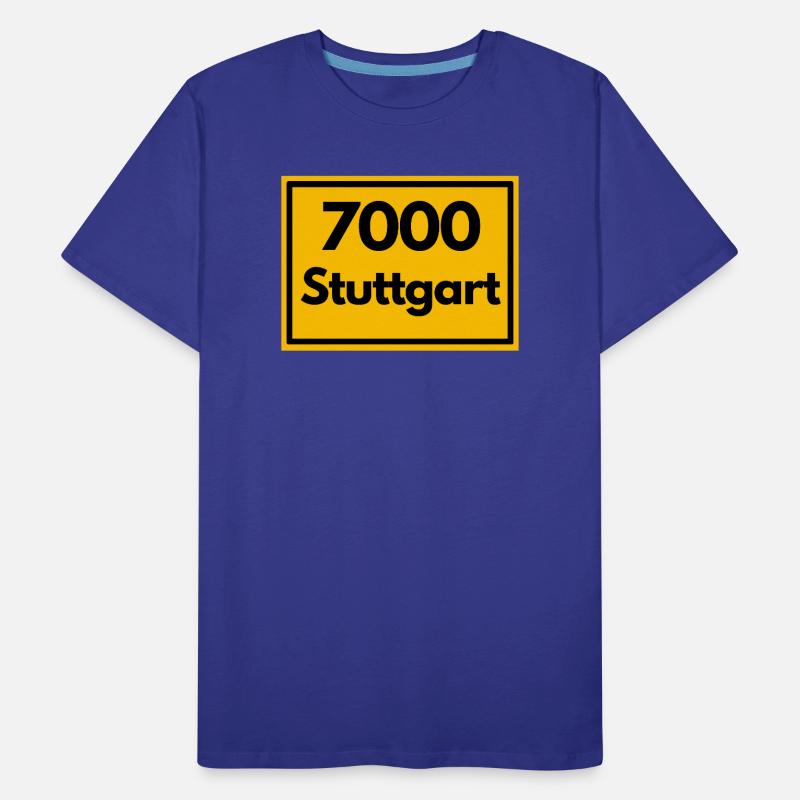 ANCIEN CODE POSTAL RÉTRO 7000 STUTTGART SCHWABE T-shirt bio Premium Homme