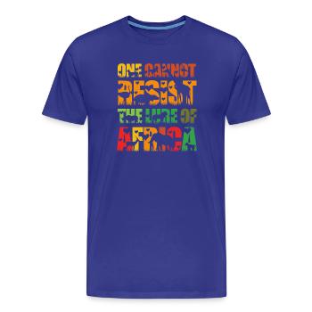 Safari Afrika serengeti wildlife savanne Tiere - Männer Premium Bio T-Shirt - Königsblau - Vorne - Damien (186cm)