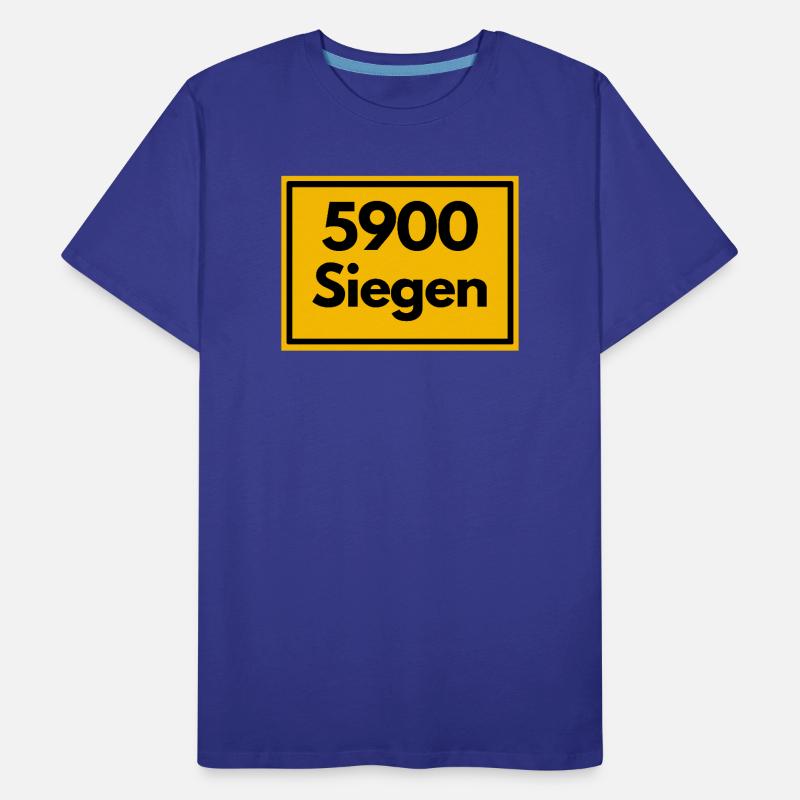 ANCIEN CODE POSTAL RETRO 5900 SIEGEN SIEGERLAN T-shirt bio Premium Homme