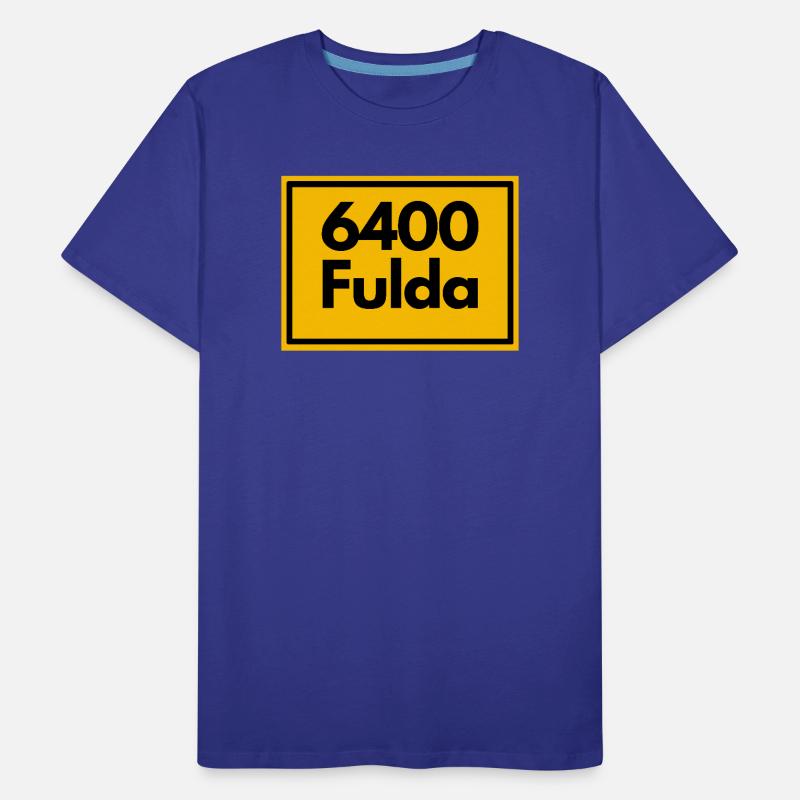OLD POSTCODE POSTCODE RETRO 6400 FULDA - HESSEN Men's Premium Organic T-Shirt
