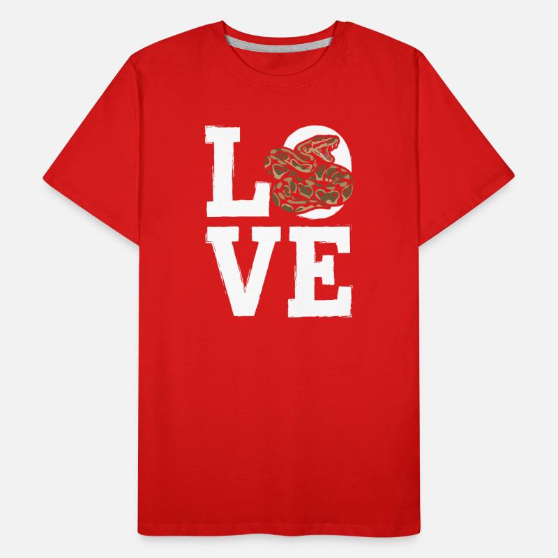 King Python Snakes LOVE Terrarium Python Men's Premium Organic T-Shirt